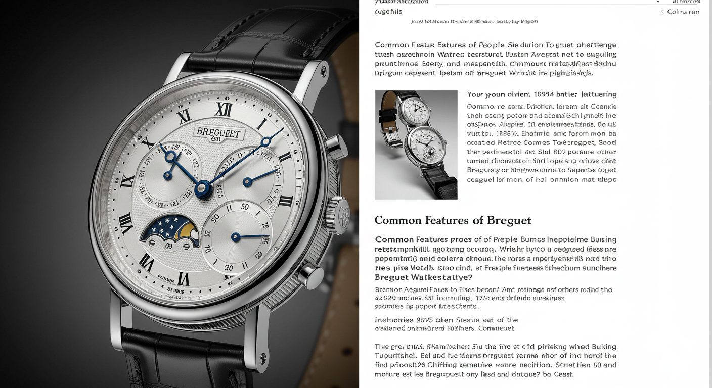 ブレゲの時計を買って後悔する人の共通点