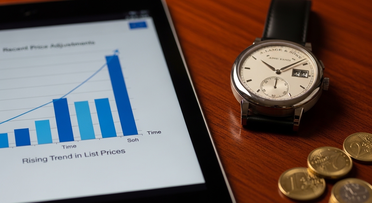 近年の価格改定と定価の上昇傾向について